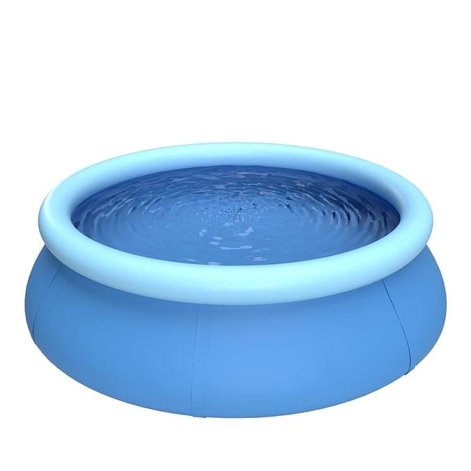 rightclick Inflatable Swimming Pool | Outdoor Family Garden Swimming Pool | Inflatable Paddling Pools for Kids Toddlers Adults | Fast Set Ground Swimming Pool & Large Round Summer Pool. (10ft)
