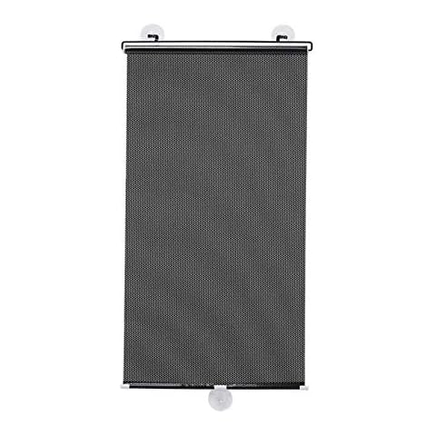 LSSB Indoor Sun Shade Telescopic Roller Blind Sun Shield UV Resistant Insulation Reduce Noise For Home Bathroom Office Glass, 4 Sizes (Color : Black, Size : 45X125CM) Cover