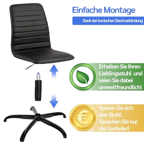 Gasdruckfeder Bürostuhl Gasdruckdämpfer belastbar bis 200kg - Druckfeder Gasfeder Gaslift für Bürostuhl, Drehstuhl, Hocker, Barhocker… – Ansicht 4