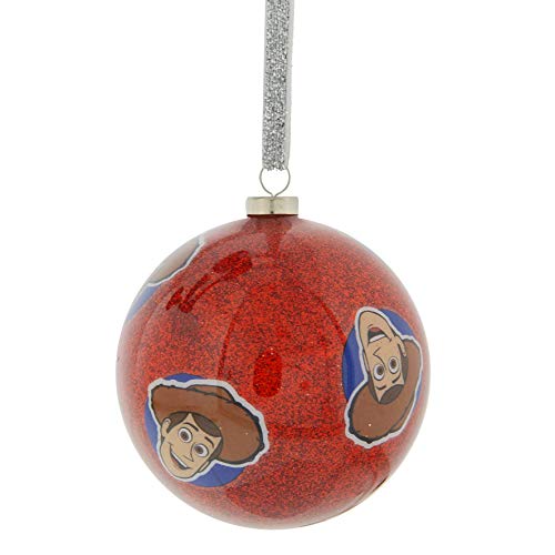 Santa Express Disney Toy Story 4 Set of 7 Glitter Christmas Baubles, Red, Green, Gold, Silver - Image 4