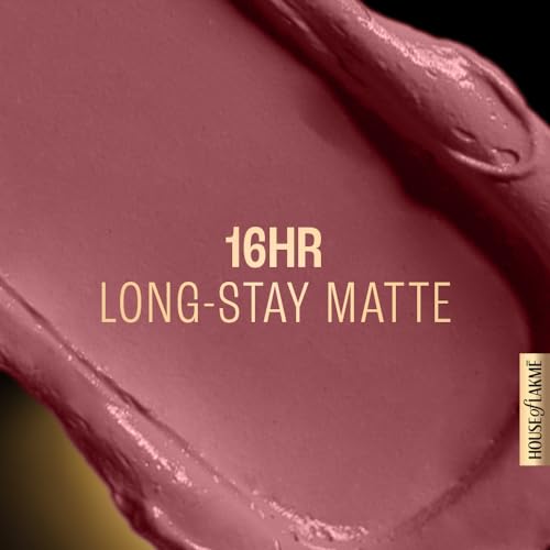 Image of Lakme Forever Matte Liquid Lip Colour, Long-Lasting Liquid Lipstick, Lightweight & Transferproof, Smudgeproof - Pink Dust 5.6ml (Pack of 2)