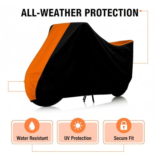 Image of Stylish Water Resistant Scooty Body Cover Compatible with Activa 125 & All Models | UV Protection, Dustproof, Heat Resistant, Two Wheeler | New All Weather Protection, Dust & Rain