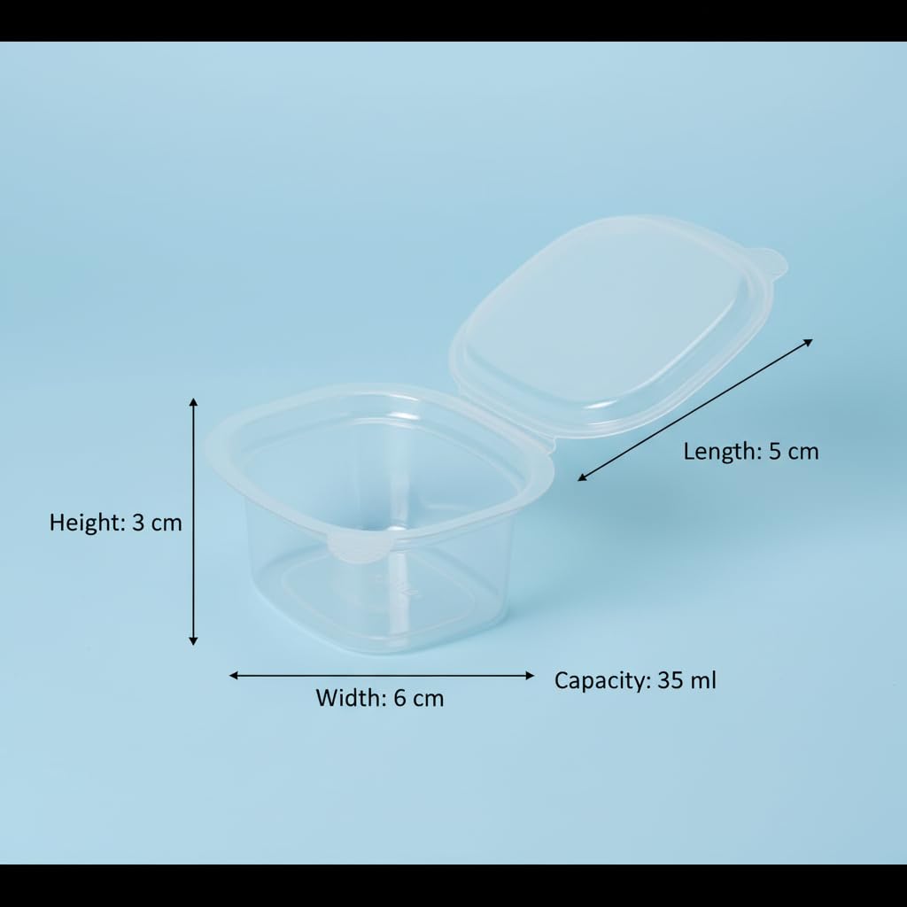 Airtight Sauce Containers - 25 Pack -4
