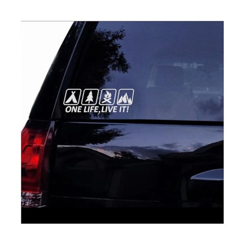 Sandfren One Life Live It Car Camping Sticker, 11.81" x
