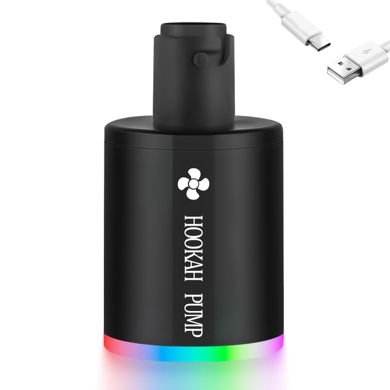 Hookah Pump Electric Hookah Starter With 1300 mAh Rechargeable Battery Led Light Portable Charcoal Stater Burner Helper Shisha