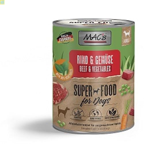 6 x MACs Dog Rind & Gemüse 800g