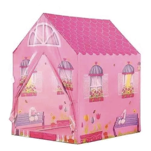 GIODICART Tenda delle Principesse, Casetta Gioco Pop-up per Bambini, Rosa, 90x72x105 cm