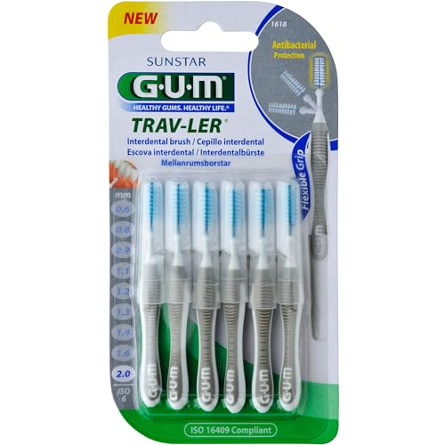 Gum Brossettes interdentaires Trav-Ler 2.0 mm - x 6