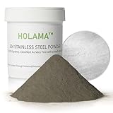 304 Stainless Steel Powder for Cold Casting Sculpture - Premium 350 Mesh for Inlay Work, Casting Powder for Home Office Decor - 1lb Enhanced Packaging (Corrosion Resistance) (Silver Gray-350 Mesh)