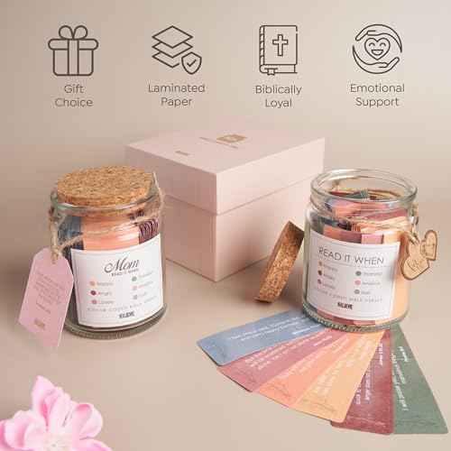 BLIEVE- Bible Verse Jar, Read Me When Bible Verses Jar For Daily Encouragement, Christian Christmas Gifts For Women, Inspirational Stockings Stuffers, Religious Graduation Gifts For Her (Women) - Thumbnail 5