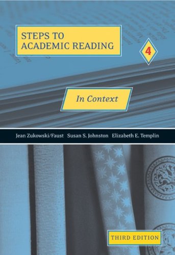 In Context: Developing Academic Reading Skills (Steps to Academic Reading)