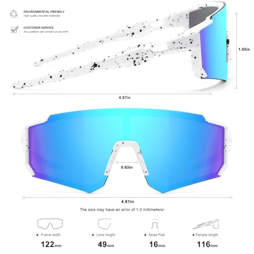 Image of SEKKAF Kids Sunglasses Youth Baseball Sunglasses for Boys Girls Softball Sports Sun Glasses UV Protection