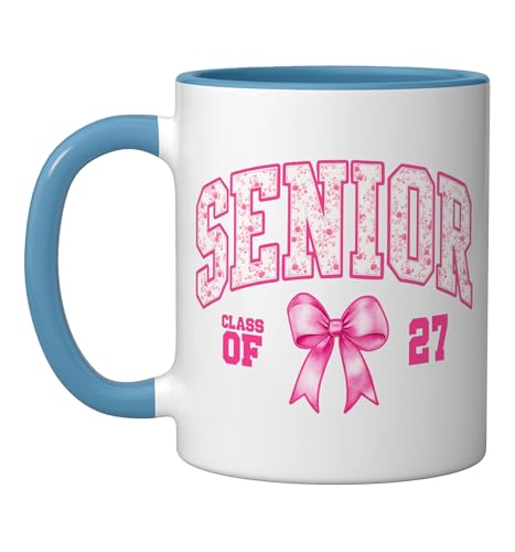 Mug cerámico Senior 2027 Azul y Blanco 11 oz miniatura 1