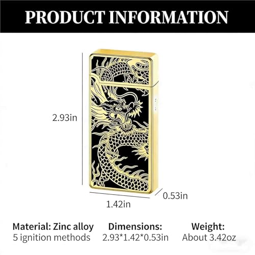 Encendedor de aleación de zinc con 5 modos de ignición miniatura 6