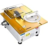 Mini Sierra de Mesa, Sierra Circular de Escritorio de Corte Portátil, Hoja de Sierra Elevable de 0-29 Mm, Calibre de Inglete de Corte Ajustable En Ángulo 0-90 °para Modelos de Madera Hechos A Mano