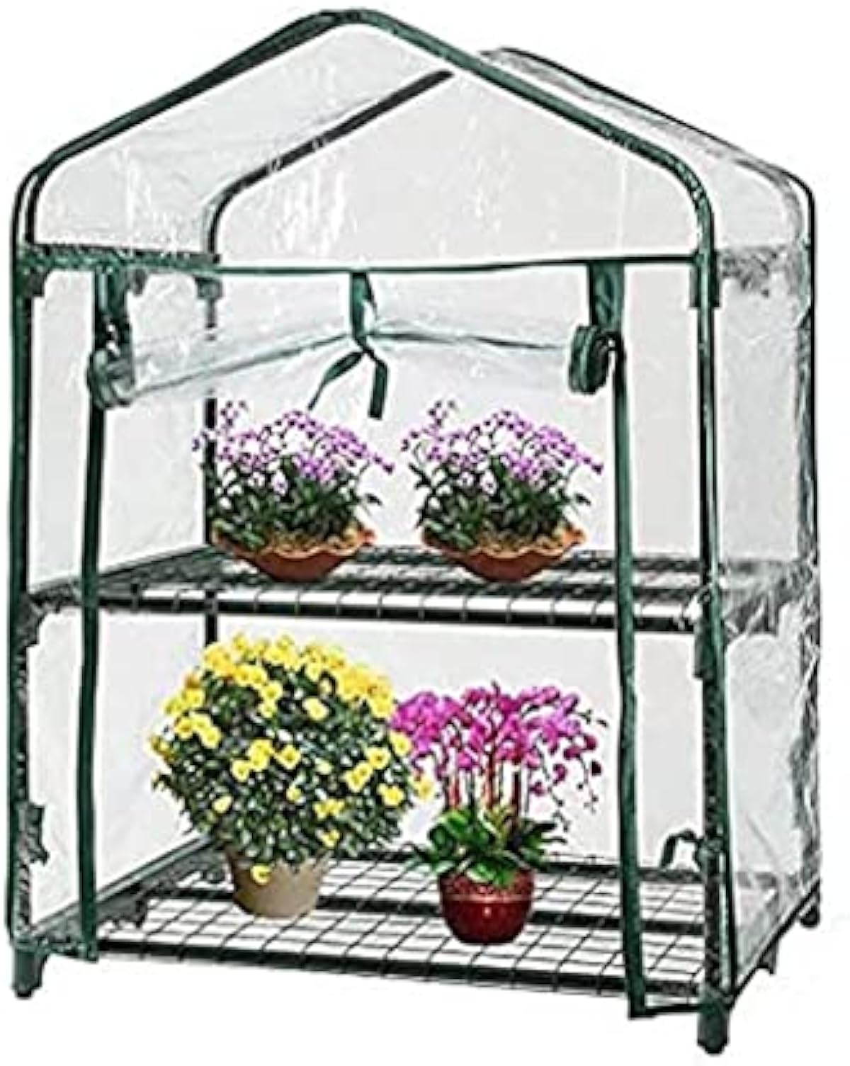 店舗 配送 温室4層ミニ温室 小さなポーチ温室 ポータブル植物園芸温室テント 庭 パティオ 庭のための暖かい家 アウトレット販売中 Www Littleshopp Com
