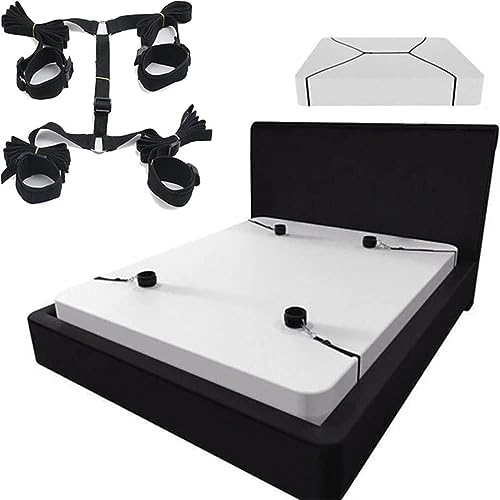 binxliuxo KUGEKI Hándc-ūffs B-D-š-ɱ Ceinture en Nylon Fixe Mains et Poignets Bandes Sport Réglables en Nylon pour Cóuplēs