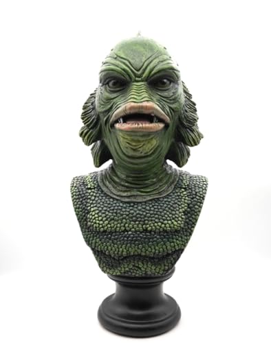 Estatua de resina Lagoon Monster Bust Rustix verde miniatura 1
