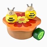 I'm Wooden Music Box Mechanism - Rock n Roll Dancing Bug on Flower Playing Minuet No.3 for Kids (Bee)