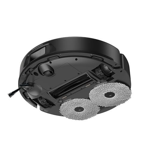 Miniatura 3 de Tapo Robot Aspirador RV50 Pro Omni – 15.000 Pa, Navegación Láser Dual, Autovaciado, Cepillos Antienredo para Mascotas, Limpieza de Bordes, Estación Todo-en-Uno con Depósito de Agua 5L (Negro Oscuro)