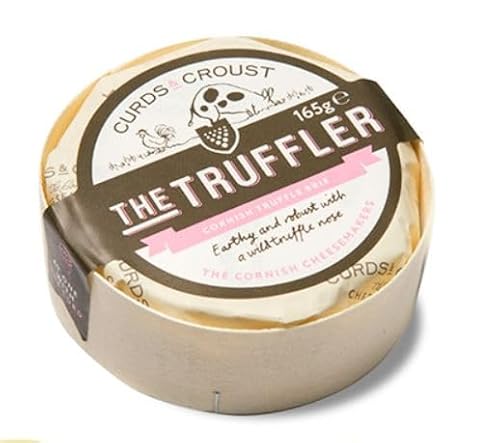 The Cornish Truffler - Truffle Brie-165g: Gourmet Truffle Brie Cheese a perfect addition to a Truffle Gift Set - Cornish Luxury Cheese