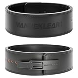 MANUEKLEAR 10mm Thick & 4inch Wide Weight Lifting Belt Lever, Lever Belt Weightlifting for Men and Women, Powerlifting Lever Gym Belt for Squat Deadlift Workout