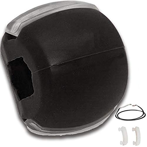 Jaw Exerciser, Face and Neck Exerciser, Jaw Exercise Ball for Define Your Jawline, Slim and Tone Your Face, Look Younger and Healthier, Facial Exerciser for Men/Women (Black)