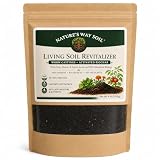 Nature’s Way Soil Living Soil Revitalizer – 4 lb Premium Worm Castings & Activated Biochar Soil Amendment – Organic Compost Biology for Gardens, Raised Beds, Flowers, Vegetables & Potted Plants