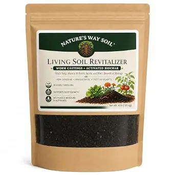 Nature’s Way Soil Living Soil Revitalizer – 4 lb Organic Soil Amendment with Worm Castings & Biochar