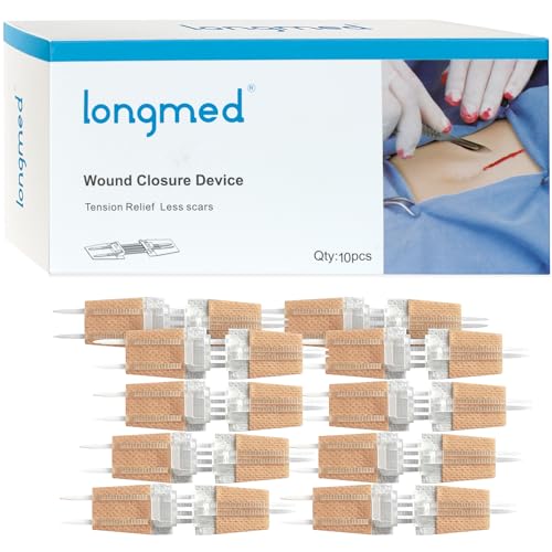 Emergency Wound Closures – 10 Pcs Butterfly Bandages Painless Stitch Sutures Laceration Repair Without Stitches Adhesive Bandages for First Aid Wound Care(Factory Direct Sale)