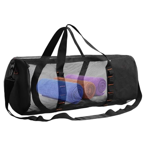 Mesh Dive Bag - Duffle Bag Snorkel Bag, Extra Large Cylinder Mesh Bag | Multi-Purpose Bag With Zipper, Foldable Portable Waterproof Bag, Scuba Gear Bag For Snorkeling, Spearfishing, Freediving
