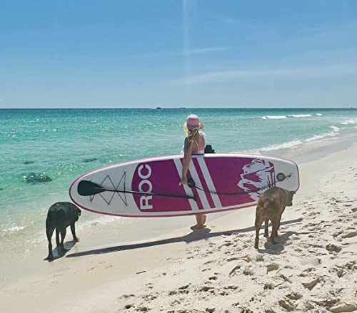 Image of Roc Inflatable Stand Up Paddle Board 10' 6 inch with Premium SUP Paddle Board Accessories, Wide Stable Design, Non-Slip Comfort Deck for Youth & Adults