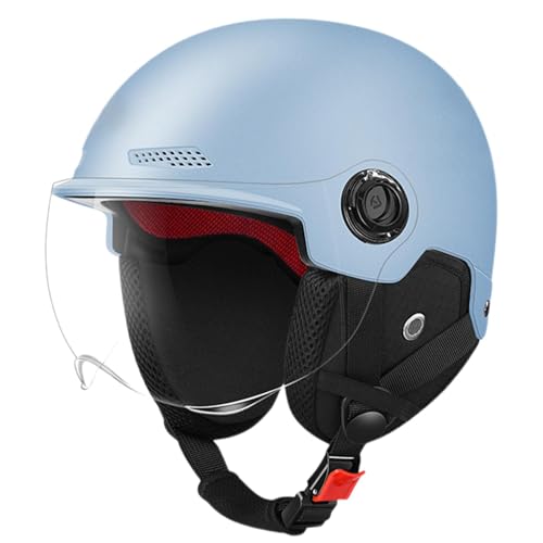 Casco de moto - Unisex motocicleta casco protector - correa ajustable montar accesorios para la ciudad viaje aventura al aire libre, largo paseo