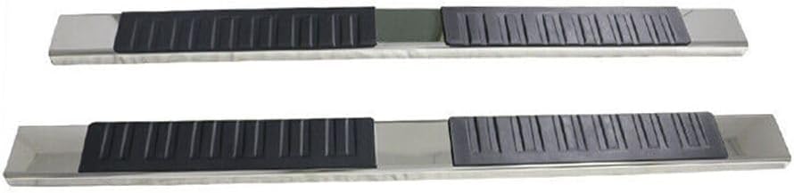 Crew Cab 5" Side Step Nerf Bar 2pc Left Right Brackets Screws Stainless Steel 2500HD