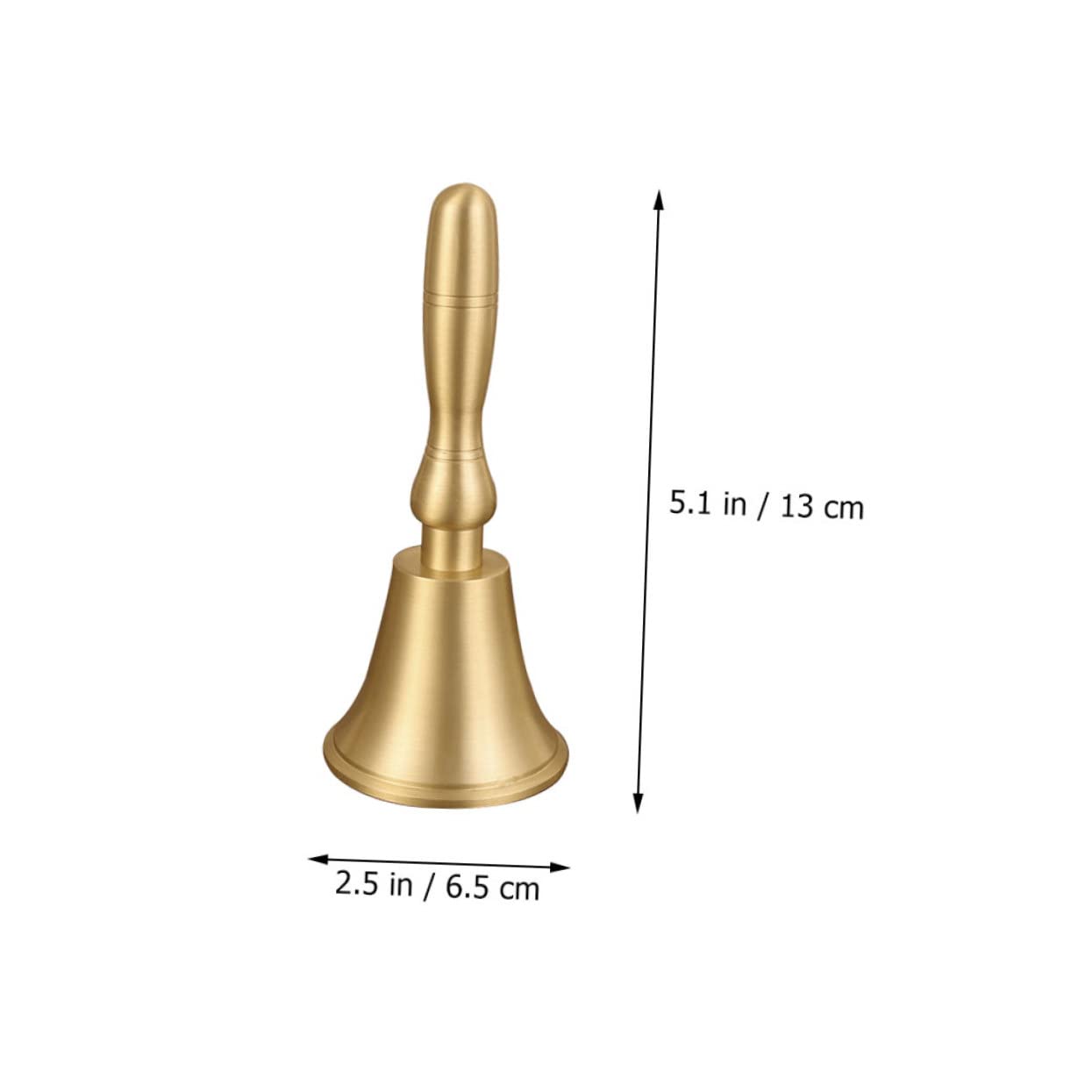 Toddmomy Hand Bell Toy Decorative Bar Bell Call Multi-Functional Ergonomic Handle