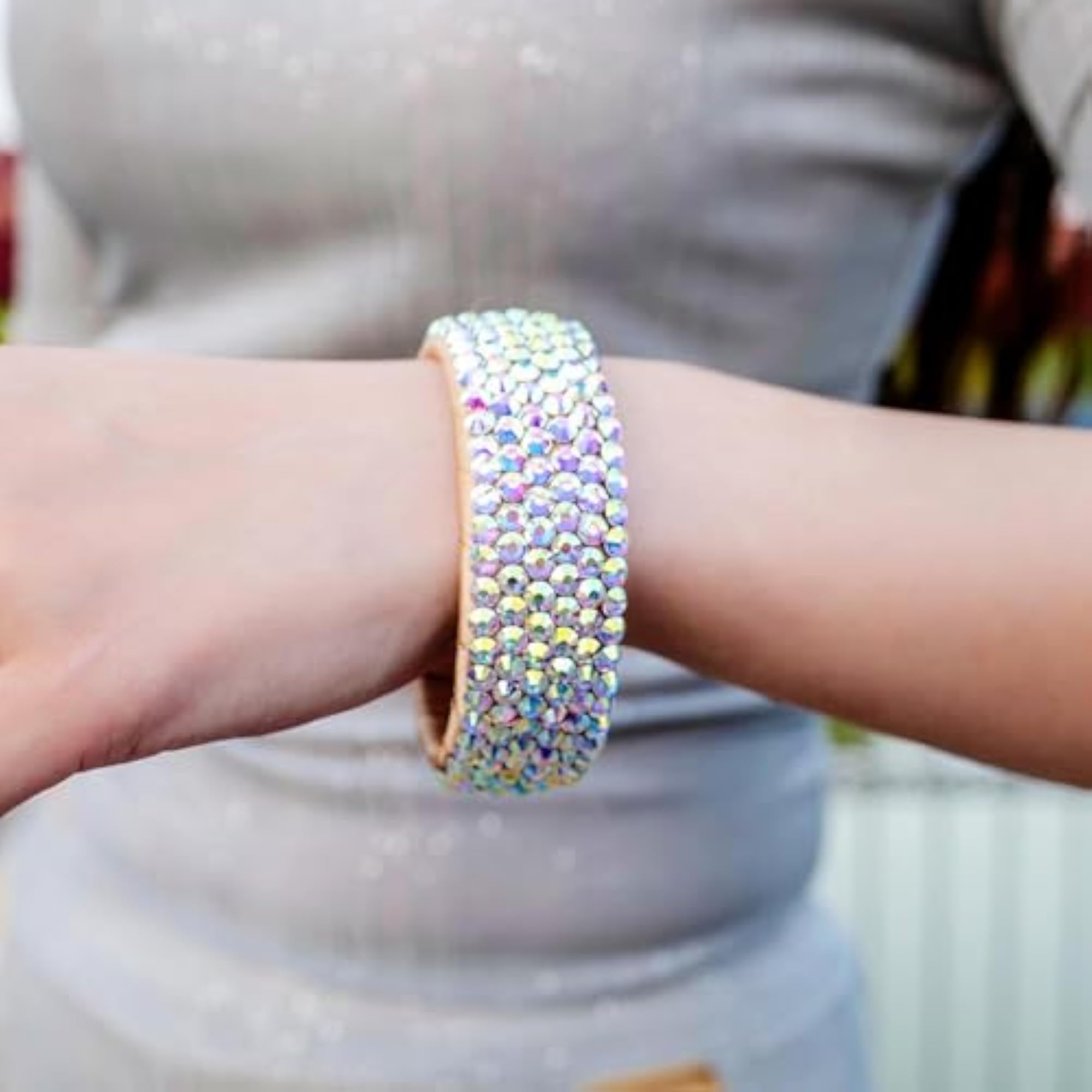 Elegant Rhinestone Bracelet for Belly Dance Costumes