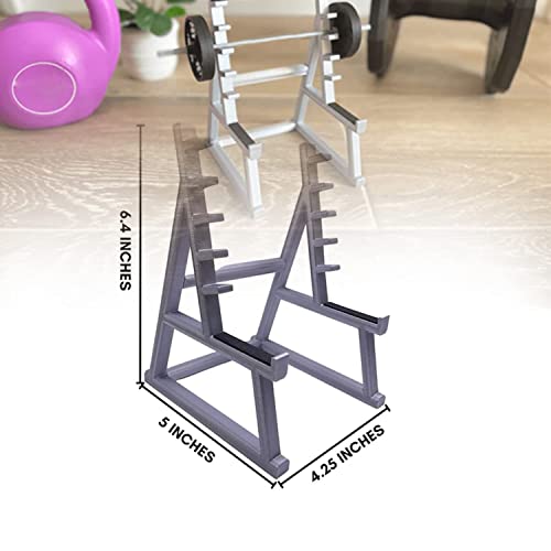 Foto von Squat Rack Stifthalter – Schreibtisch-Organizer, lustiger Gewichtheber-Stift-Desktop-Halter-Organizer mit Hanteln und Gewichten. (Barbell Rack Only)