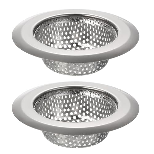 uxcell 2 piezas colador de acero inoxidable para fregadero de cocina