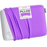 Imaginarium Memory Foam Pillow for Bed - 16' x 24' Standard/Queen – Fun Decorative Colorful Pillow for Sleeping - Back, Stomach & Side Sleepers – Includes Cooling Cover (Galactic Purple)