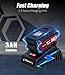 AVID POWER Cordless Impact Wrench, 1/2 Impact Gun w/Max Torque 330 ft lbs (450N.m), Power Impact Wrenches w/ 3.0A Li-ion Battery, 1 Hour Fast Charger