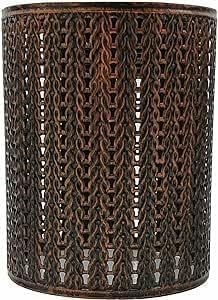 Lamp Shades Ceiling, Easy Fit Metal Cage Drum Wire cage for Ceiling Lights, Ceiling Light Shade for Living Rooms, Kitchen, Bedroom, Hallways (Style 18) — image 1
