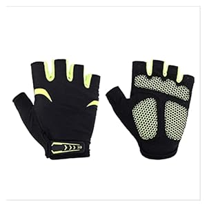 Gloves for Men Thick Weight Lifting Gloves for Men and Women with Cotton Pads(Pair)- Machine Washable Fingerless Fitness Gloves Designed for Men and Women Sports Fitness Exercise Non- Slip Gloves Ro