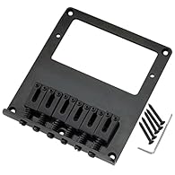 Fit for Tele style humbucker electric guitar Total string spacing: 10.8x5=54mm(2-1/8 inch), please check our size image before you buy Steel plate and zinc alloy saddles, 5 mounting screws, String-through-body design solidly ties your strings to the ...
