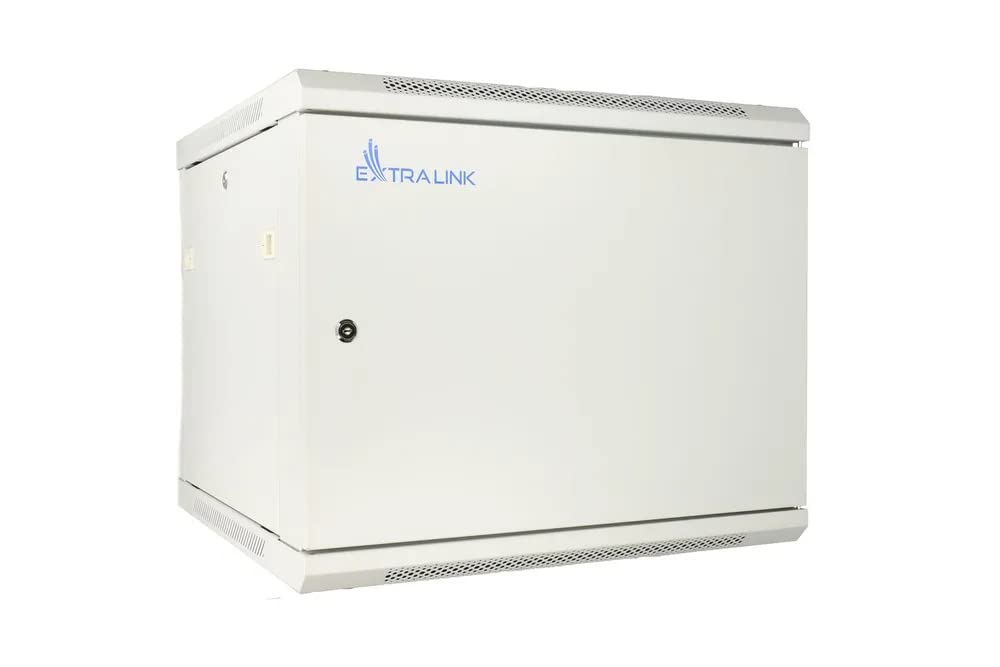 Extralink 12U 600x450 ASP Gris | Armario rackmount | Montaje en la Pared, Puerta de Metal