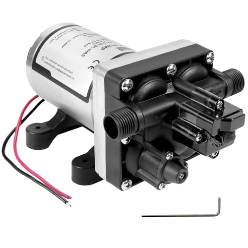 Image of WASSERMANN RV Water Pump 12V DC 4008-101-A65 /E65 Replacement, 3.0 GPM 55PSI, Quiet Pump with Pressure Switch for Camper RV Shower Garden Industrial Yacht Sprayer Food Truck Travel Trailer Water Pumps
