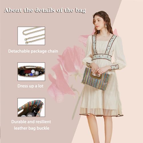 woman knitted clutch bag for holiday leisure messenger bag3