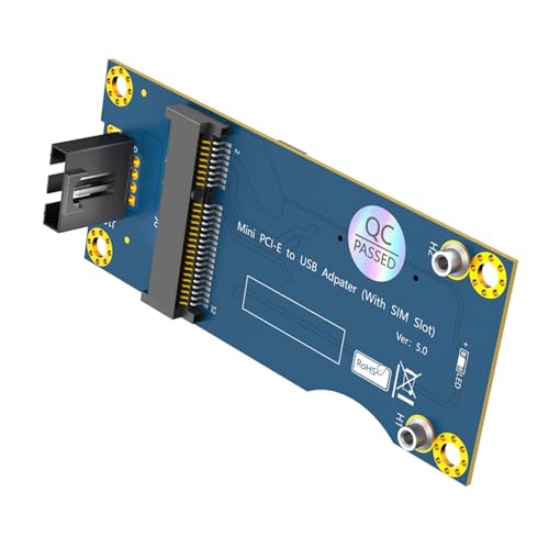 LTE Industrial PCIe A Conectores Adaptador USB 2.0 con Ranura para Tarjetas para Módulo WWAN/LTE 3G Adecuado para PC