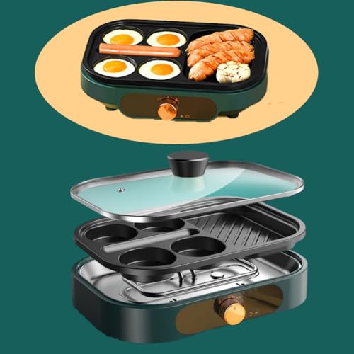 Bandeja De Horno Eléctrica Multifuncional, Sartén Eléctrica De 900w, Revestimiento Antiadherente para Una Fácil Limpieza, Diseño Compacto Adecuado para Espacios Pequeños