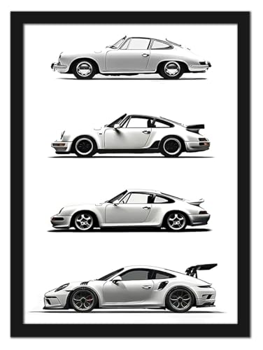 Porsche 911 Evolution Poster