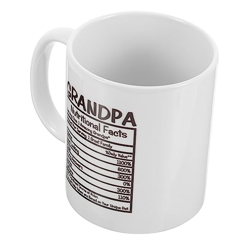 Cabilock Taza de Cerámica con Asa para Café y Té Capacidad Grande Superficie Lisa Antiresiduos para Bebidas Calientes Regalo Práctico para Abuelas Cumpleaños y Día Madre